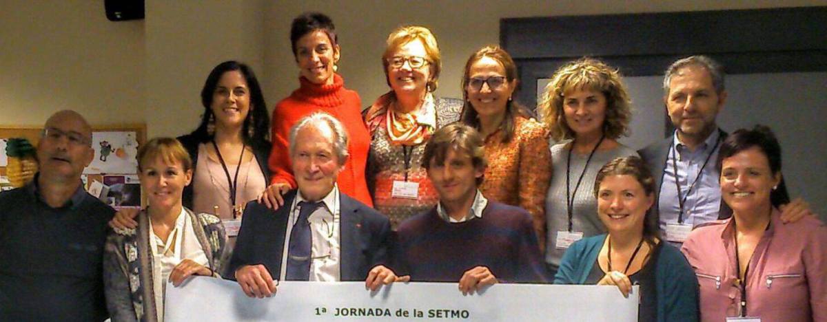 La Dra. Concha Robles (centro), junto a algunos de los socios fundadores de SETMO y al Presidente de Honor, Mr. Michel Le Metayer